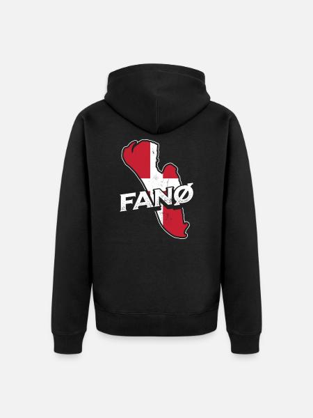 Fanö Fano - Unisex Premium Organic Zip Hoodie - black
