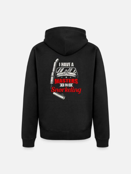 Snorkeling mask snorkel - Unisex Premium Organic Zip Hoodie - black