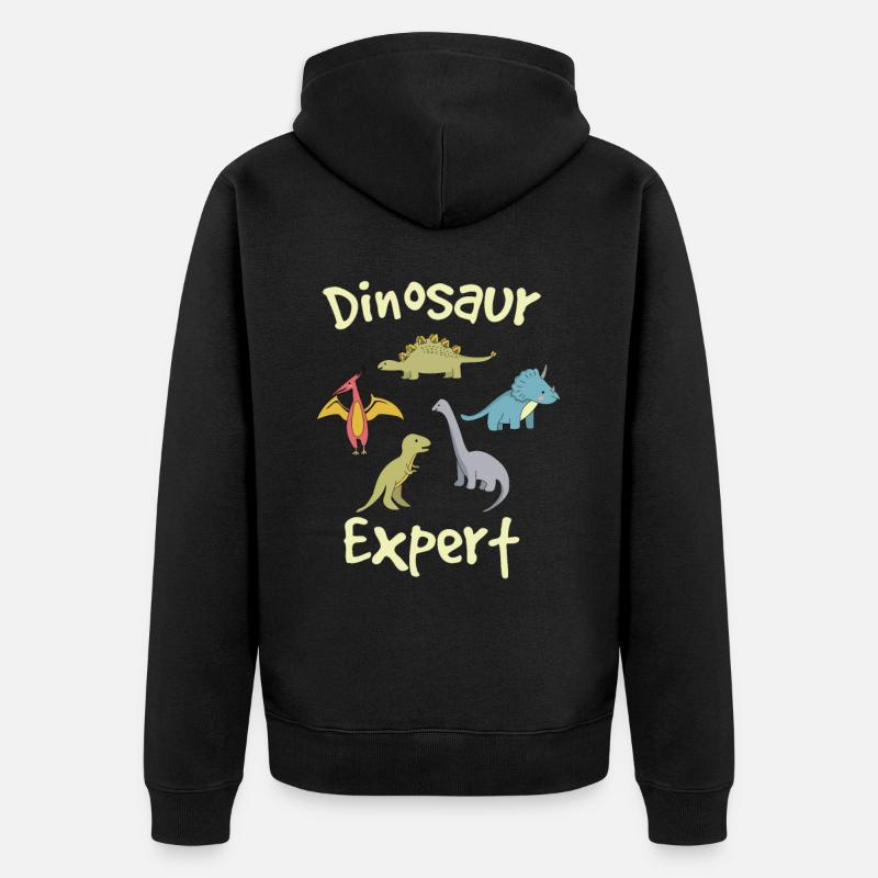 Dinosaur Expert - Veste à capuche bio Premium Unisexe - noir