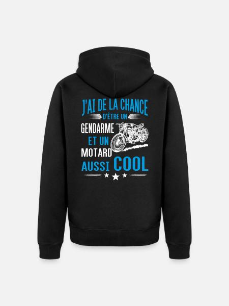 Gendarme - Veste à capuche bio Premium Unisexe - noir
