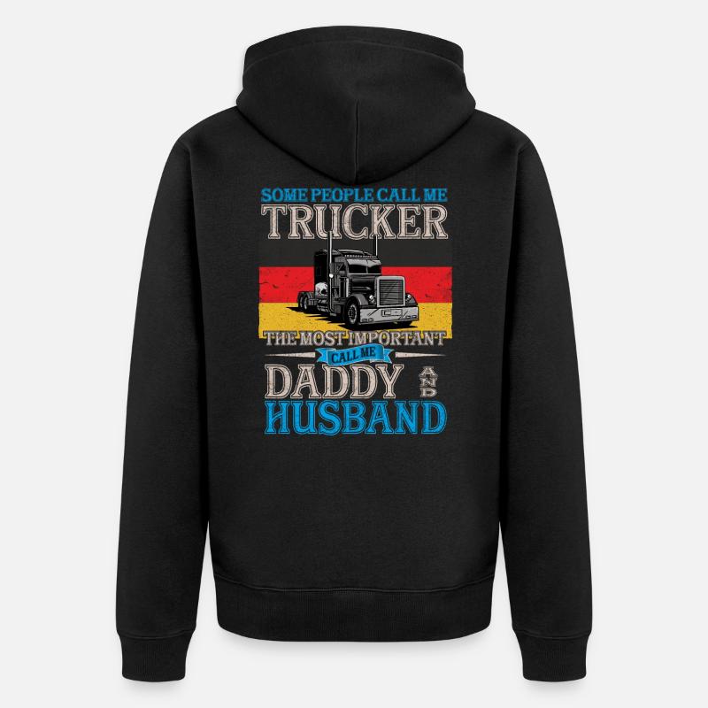 German Trucker - Unisex Premium Bio Zip Hoodie - Schwarz