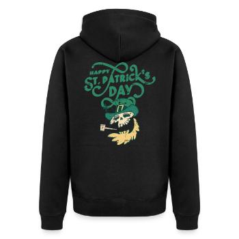 Saint-Patrick, - Veste à capuche bio Premium Unisexe - noir - Dos - Nico (187cm)