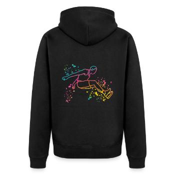 Sauts en longueur Saut en longueur Enfants Saut en longueur - Veste à capuche bio Premium Unisexe - noir - Dos - Nico (187cm)