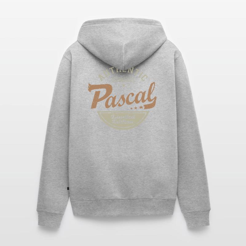 Pascal gift custom tshirt Easter first name Unisex Premium Organic Zip Hoodie