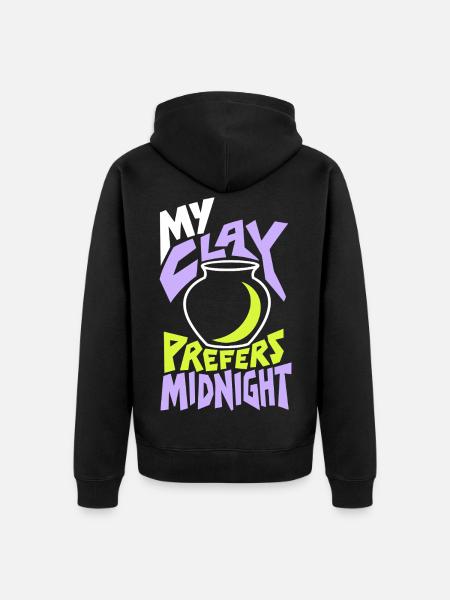 Töpfern – My Clay Prefers Midnight - Unisex Premium Bio Zip Hoodie - Schwarz