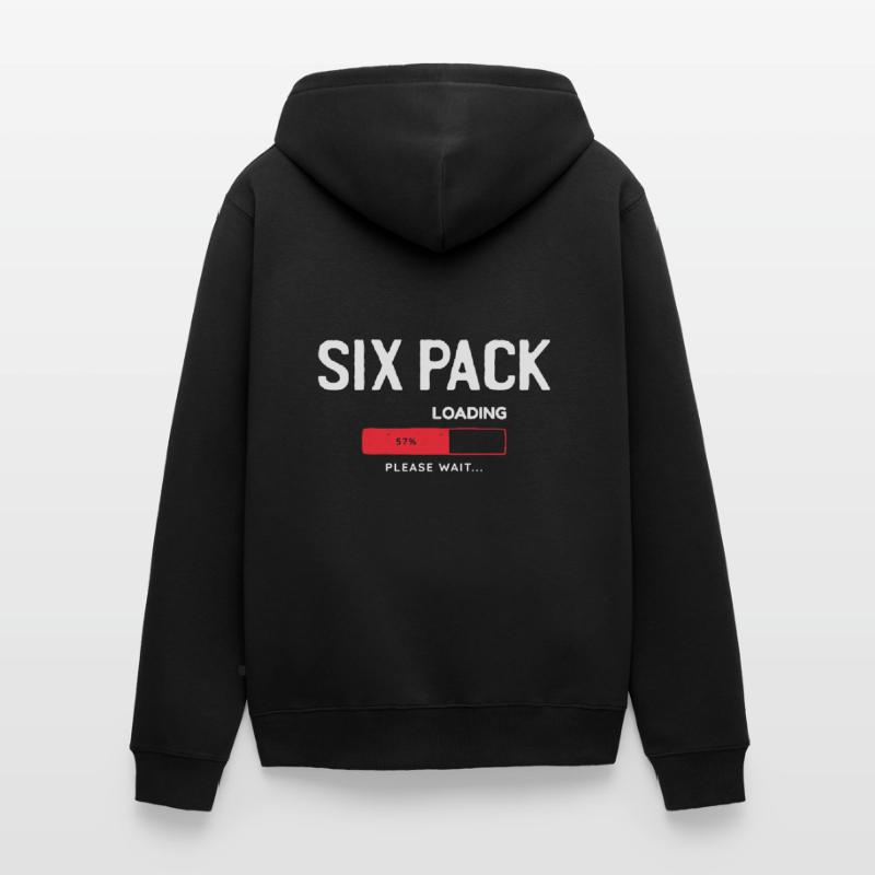 Six Pack Loading, please wait Unisex Premium Organic Zip Hoodie