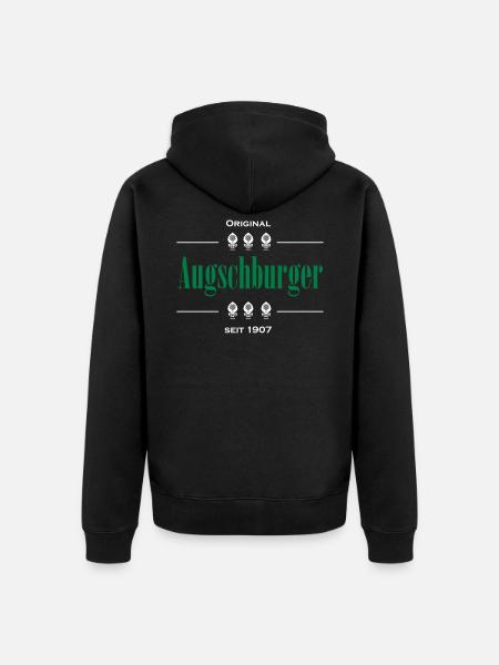 Augschburger - Original since 1907 - Unisex Premium Organic Zip Hoodie - black