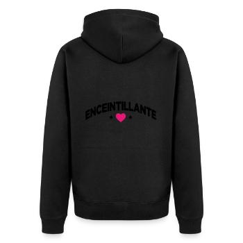 Future Maman Enceinte Grossesse Enceintillante - Veste à capuche bio Premium Unisexe - noir - Dos - Nico (187cm)