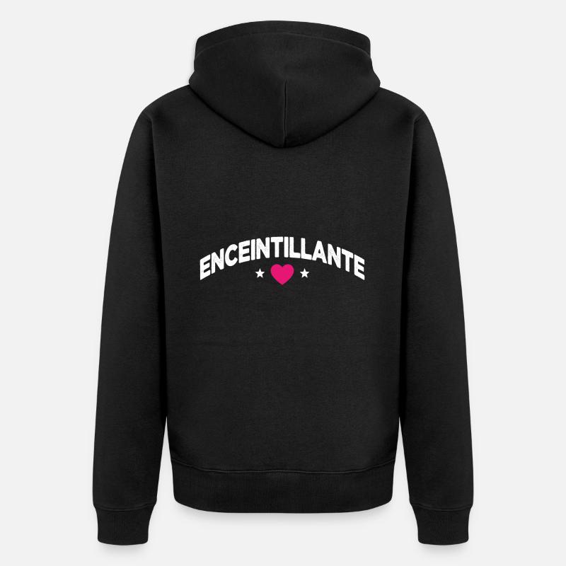 Future Maman Enceinte Grossesse Enceintillante - Veste à capuche bio Premium Unisexe - noir
