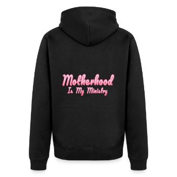 La maternité est mon ministère - Veste à capuche bio Premium Unisexe - noir - Dos - Nico (187cm)