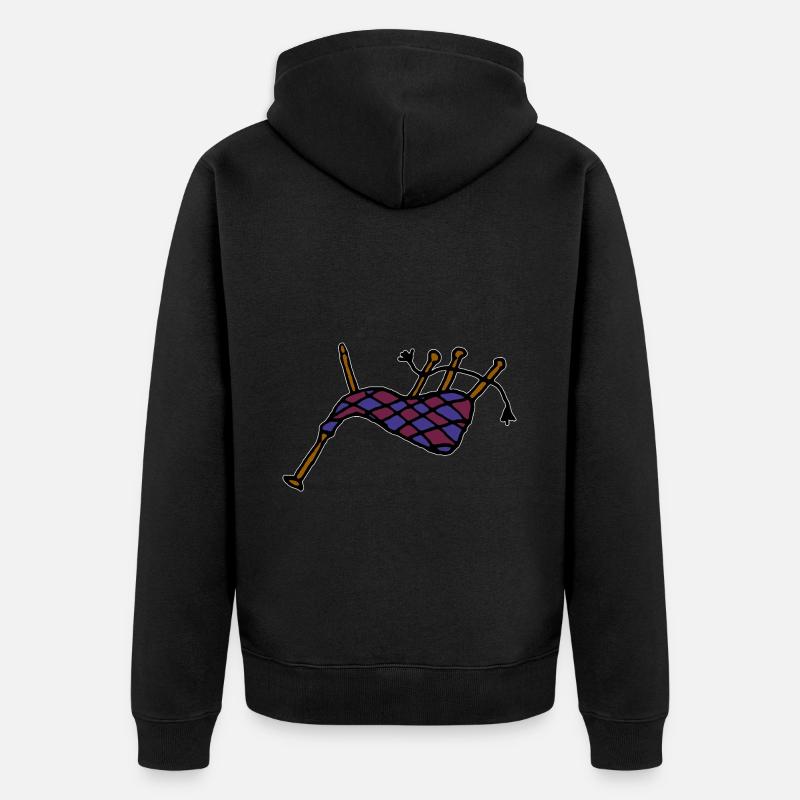 Gaita - Chaqueta con capucha prémium ecológica unisex - negro