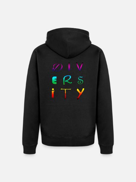 DIVERSITÉ - Veste à capuche bio Premium Unisexe - noir