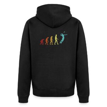 Indiaca Peteca Evolution Peteca Indiaca - Veste à capuche bio Premium Unisexe - noir - Dos - Nico (187cm)
