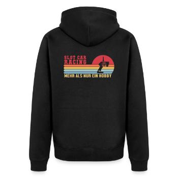 Slot Car mehr als ein Hobby Drag Racing RC Car - Unisex Premium Organic Zip Hoodie - black - Back - Nico (187cm)