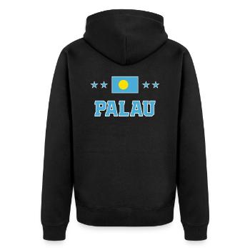 Palau - Veste à capuche bio Premium Unisexe - noir - Dos - Nico (187cm)