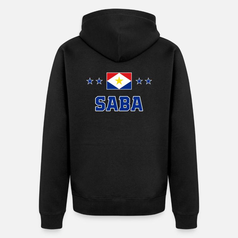 Saba - Unisex Premium Bio Zip Hoodie - Schwarz