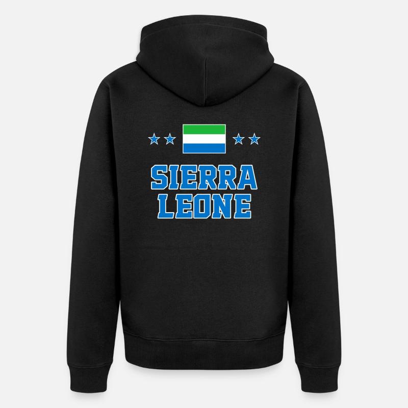 Sierra Leone - Veste à capuche bio Premium Unisexe - noir