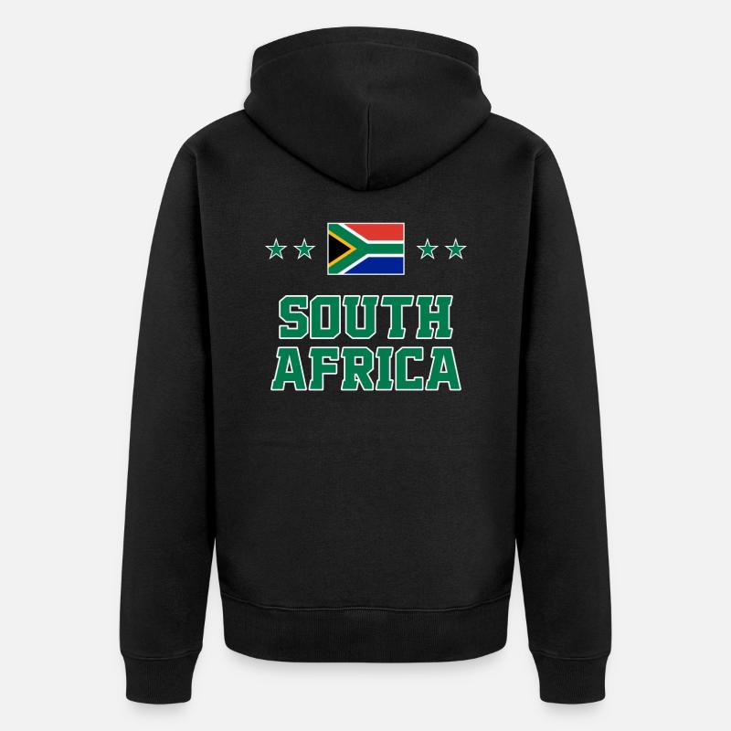 Afrique du Sud - Veste à capuche bio Premium Unisexe - noir