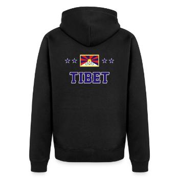 Tibet - Veste à capuche bio Premium Unisexe - noir - Dos - Nico (187cm)