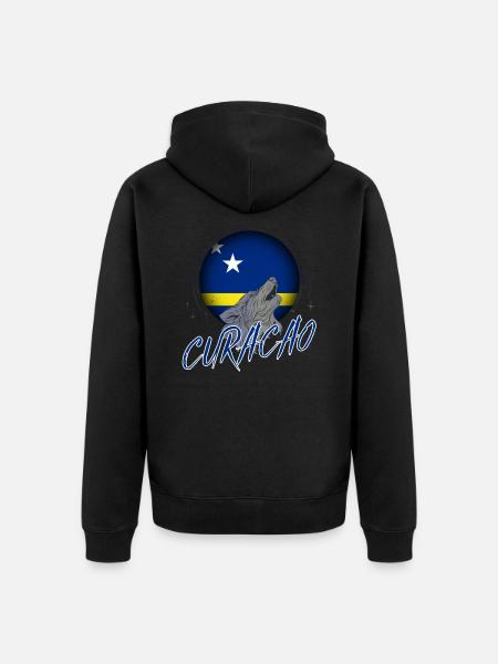 Curaçao - Unisex Premium Organic Zip Hoodie - black
