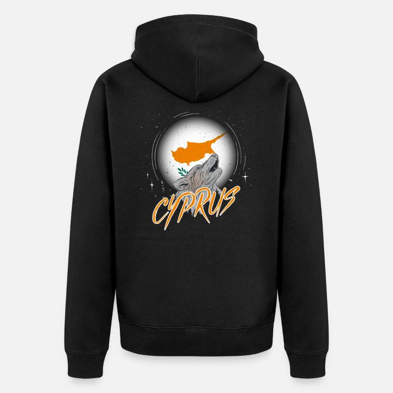 Chypre - Veste à capuche bio Premium Unisexe - noir