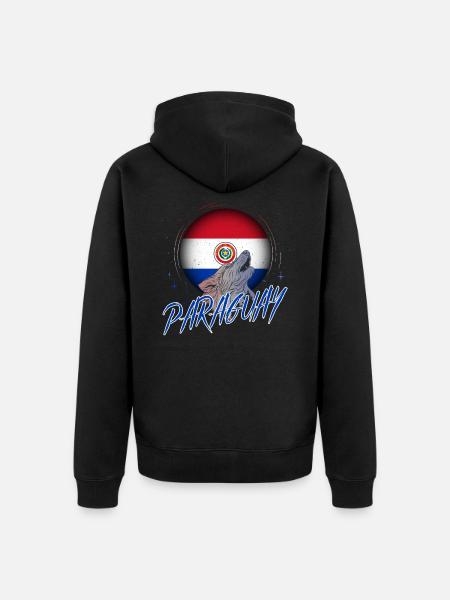 Paraguay - Unisex Premium Organic Zip Hoodie - black