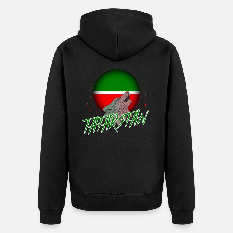 Tatarstan - Veste à capuche bio Premium Unisexe - noir