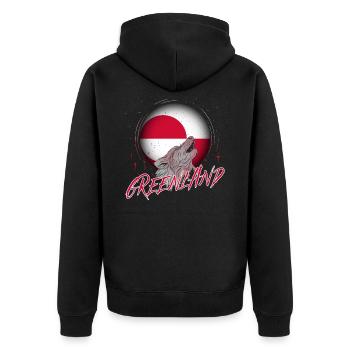 Groenland - Veste à capuche bio Premium Unisexe - noir - Dos - Nico (187cm)