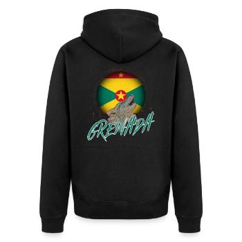 Grenade - Veste à capuche bio Premium Unisexe - noir - Dos - Nico (187cm)