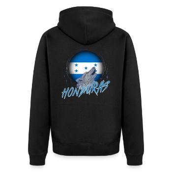 Honduras - Veste à capuche bio Premium Unisexe - noir - Dos - Nico (187cm)