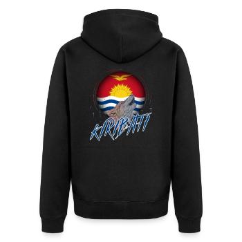 Kiribati - Veste à capuche bio Premium Unisexe - noir - Dos - Nico (187cm)