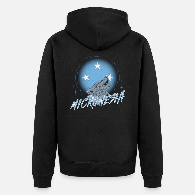 Micronésie - Veste à capuche bio Premium Unisexe - noir