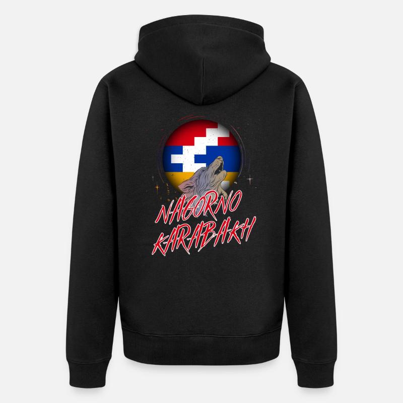 Haut-Karabakh - Veste à capuche bio Premium Unisexe - noir