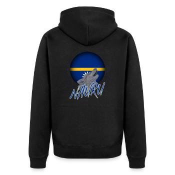 Nauru - Veste à capuche bio Premium Unisexe - noir - Dos - Nico (187cm)
