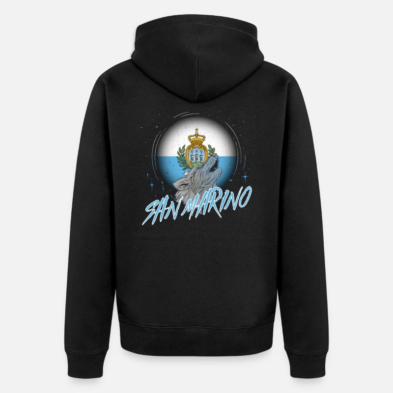 Saint-Marin - Veste à capuche bio Premium Unisexe - noir