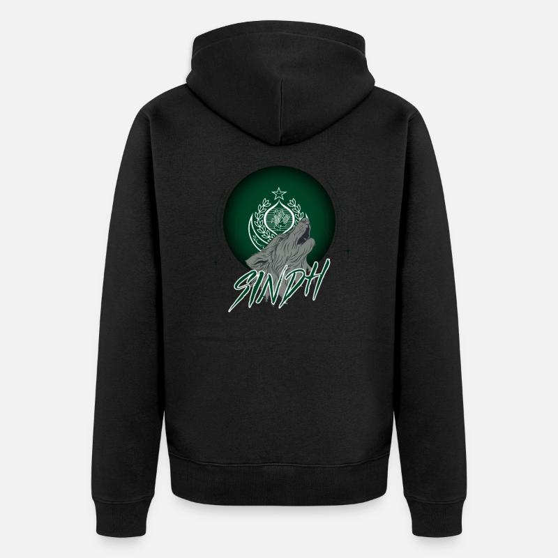 Sindh - Veste à capuche bio Premium Unisexe - noir