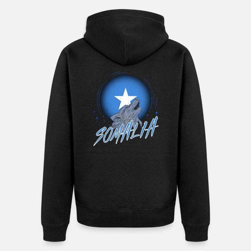 Somalie - Veste à capuche bio Premium Unisexe - noir
