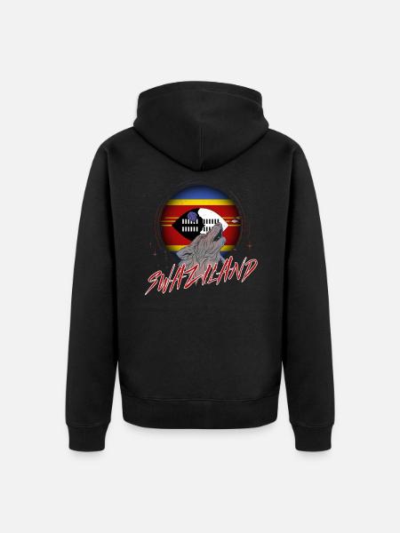 Swaziland - Veste à capuche bio Premium Unisexe - noir