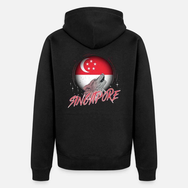 Sindh - Veste à capuche bio Premium Unisexe - noir