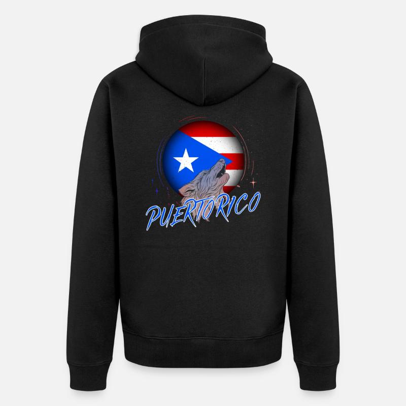 Puerto Rico - Veste à capuche bio Premium Unisexe - noir