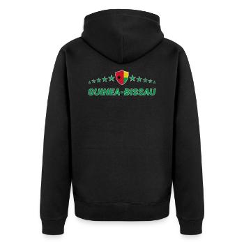 Guinée-Bissau - Veste à capuche bio Premium Unisexe - noir - Dos - Nico (187cm)