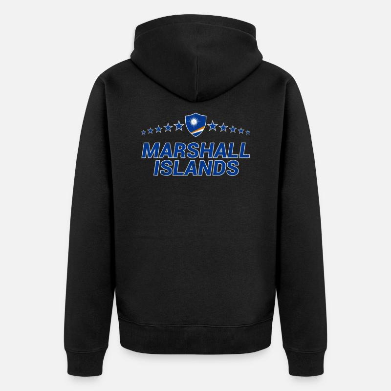 Marshall (Îles) - Veste à capuche bio Premium Unisexe - noir