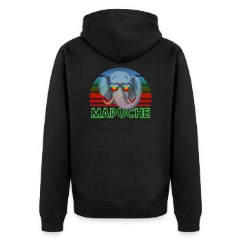 Mapuche - Veste à capuche bio Premium Unisexe - noir - Dos - Nico (187cm)