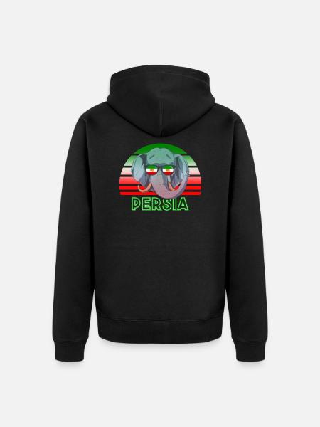 Persia - Unisex Premium Organic Zip Hoodie - black