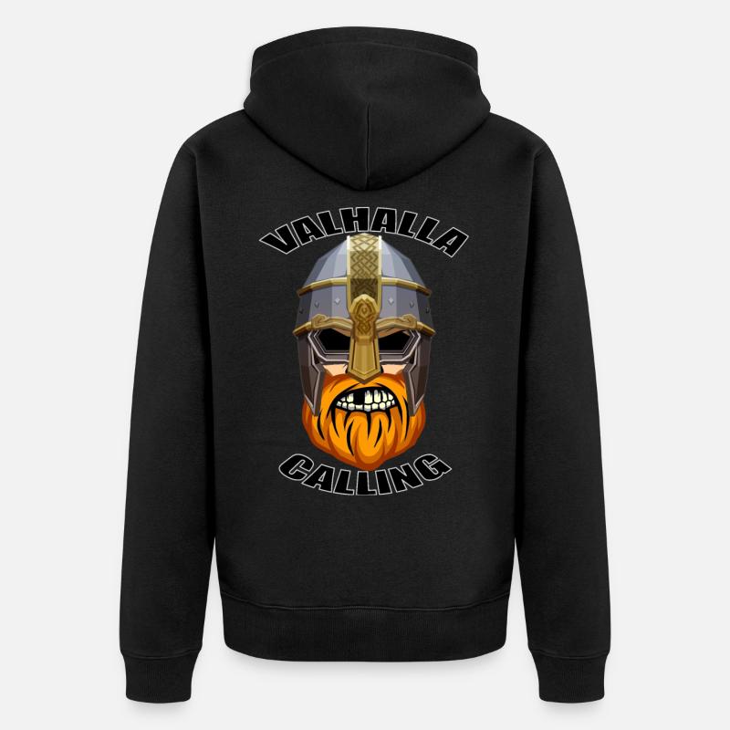 Appels Valhalla - Veste à capuche bio Premium Unisexe - noir