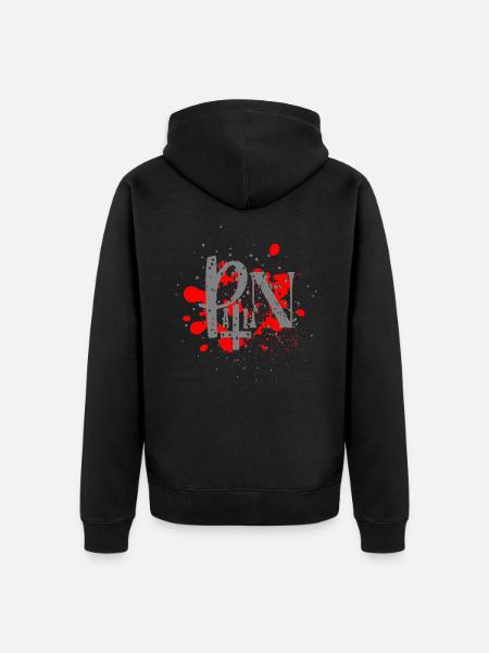 Pain - Unisex Premium Organic Zip Hoodie - black