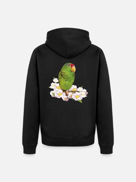 The Tamaulipas parrot - Unisex Premium Organic Zip Hoodie - black