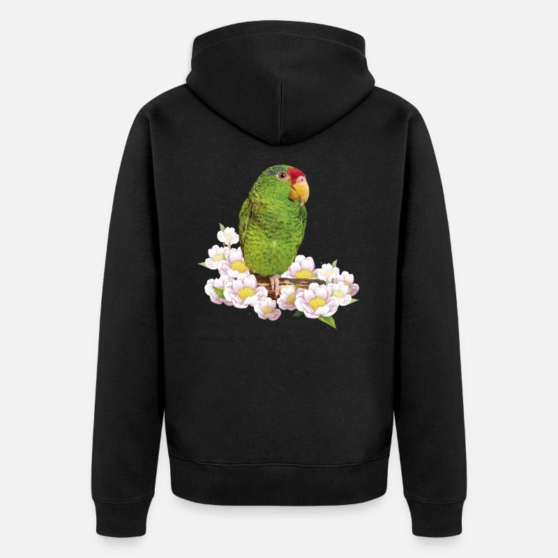 Le perroquet Tamaulipas - Veste à capuche bio Premium Unisexe - noir