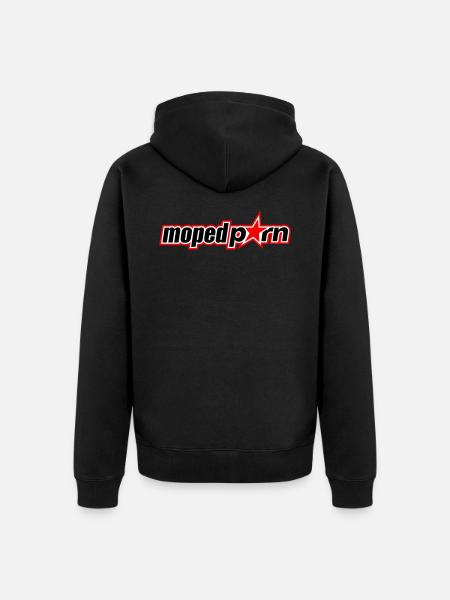 Mopedporn - Unisex Premium Organic Zip Hoodie - black