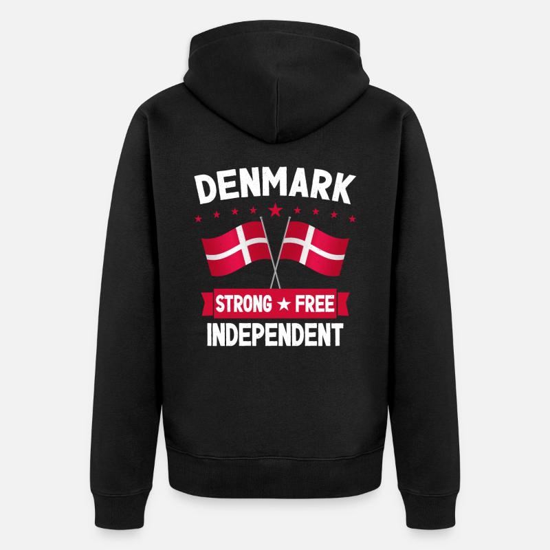 Danemark - Veste à capuche bio Premium Unisexe - noir